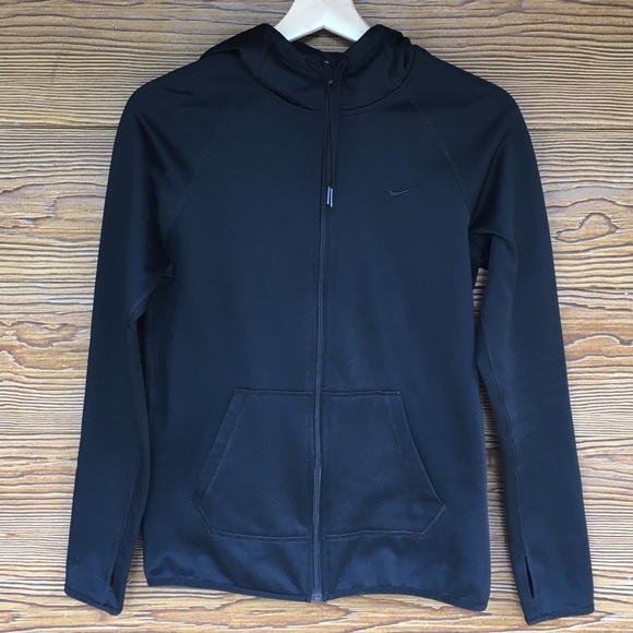 Black Nike Therma Fit Zip Up Hoodie Jacket X small - Picture 2 of 6
